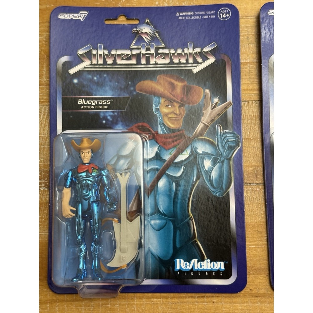 Bluegrass Silverhawks Super7 Reaction Action Figure‎ Lot of 3 Brand NEW - Picture 2 of 5